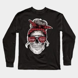 Funny Bingo Bitch Skeleton Long Sleeve T-Shirt